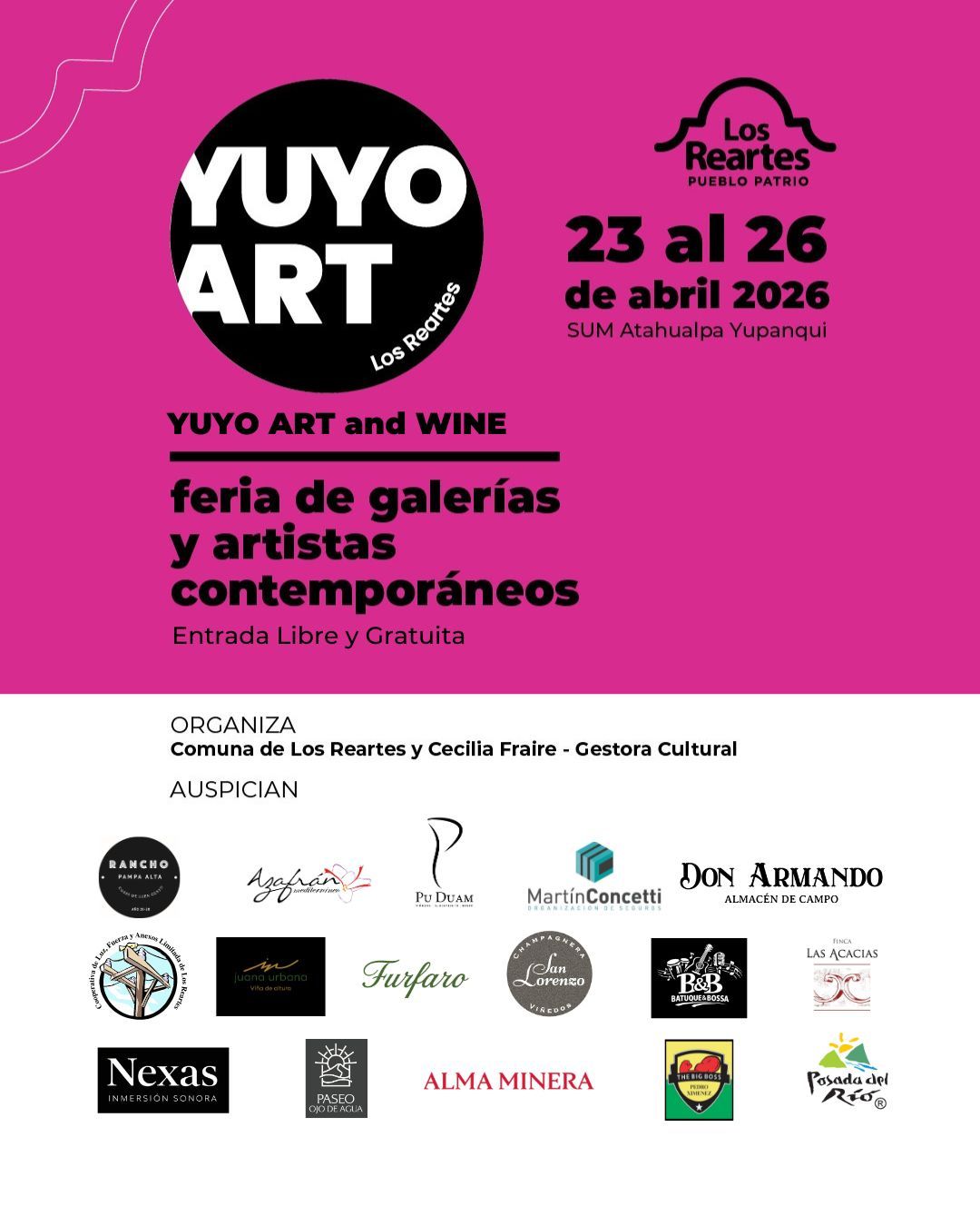 Los Reartes lanza la primera edición de la feria Yuyo Art 2026-La Ola Digital