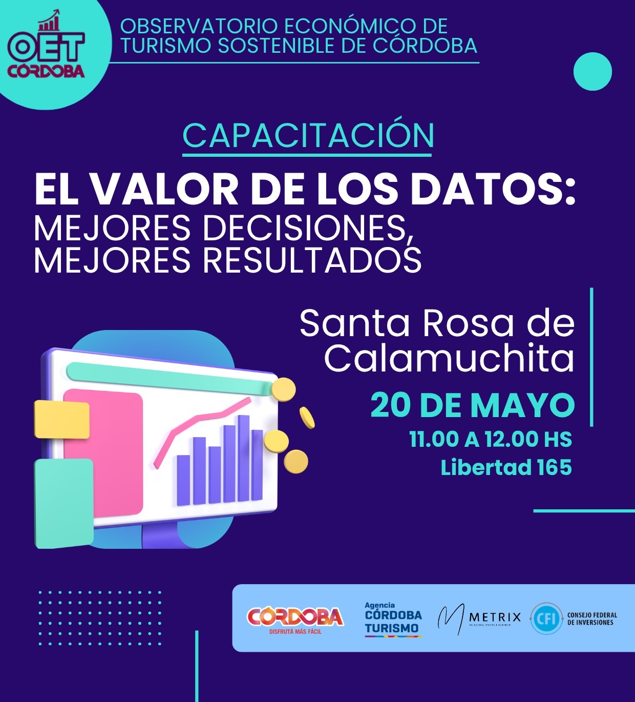 Santa Rosa será sede de una capacitación sobre el uso estratégico de los datos para mejorar la toma de decisiones-La Ola Digital