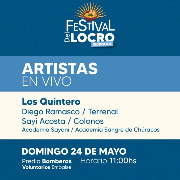 Embalse presentó la grilla oficial del Festival del Locro Serrano