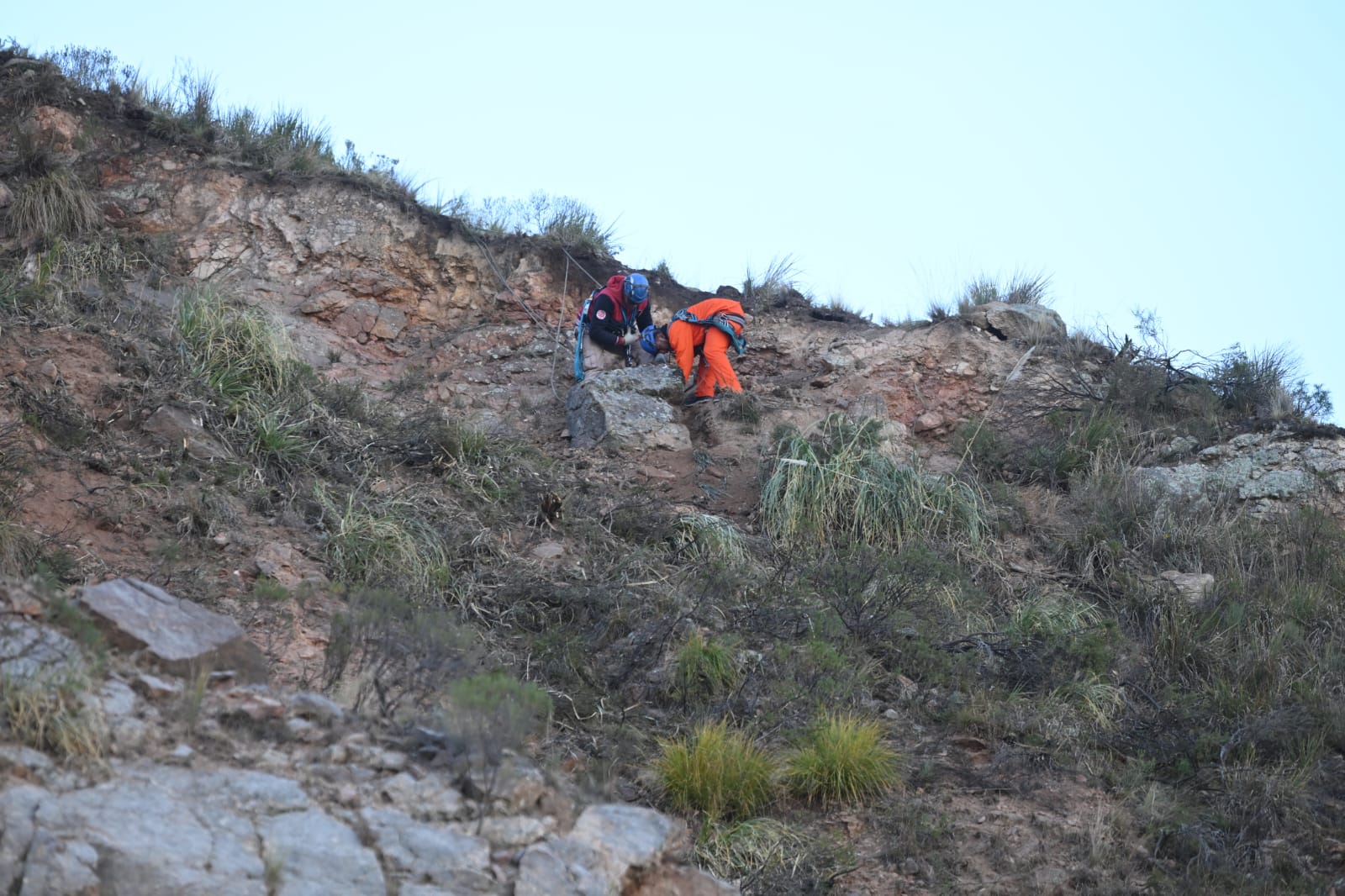 Camino de las Altas Cumbres: realizaron trabajos para prevenir desprendimientos