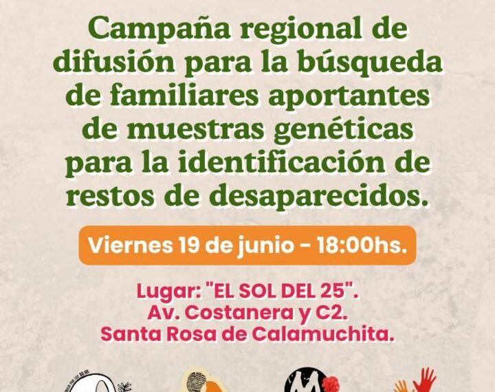 Presentan en Calamuchita una campaña para identificar a personas desaparecidas durante la dictadura-La Ola Digital