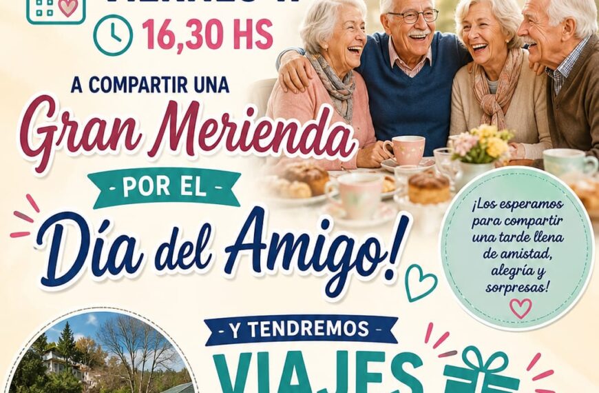 Villa Amancay celebra el Día del Amigo con una gran merienda para jubilados-La Ola Digital