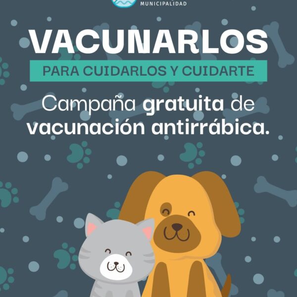 Villa del Dique lanza una campaña gratuita de vacunación antirrábica para perros y gatos