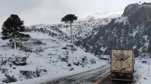 Un camionero murió en un paso a Chile cerrado por la nieve