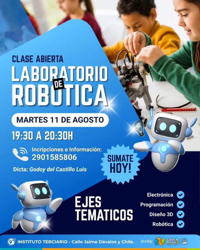 Santa Rosa de Calamuchita abre las puertas al mundo de la robótica con una clase gratuita-La Ola Digital