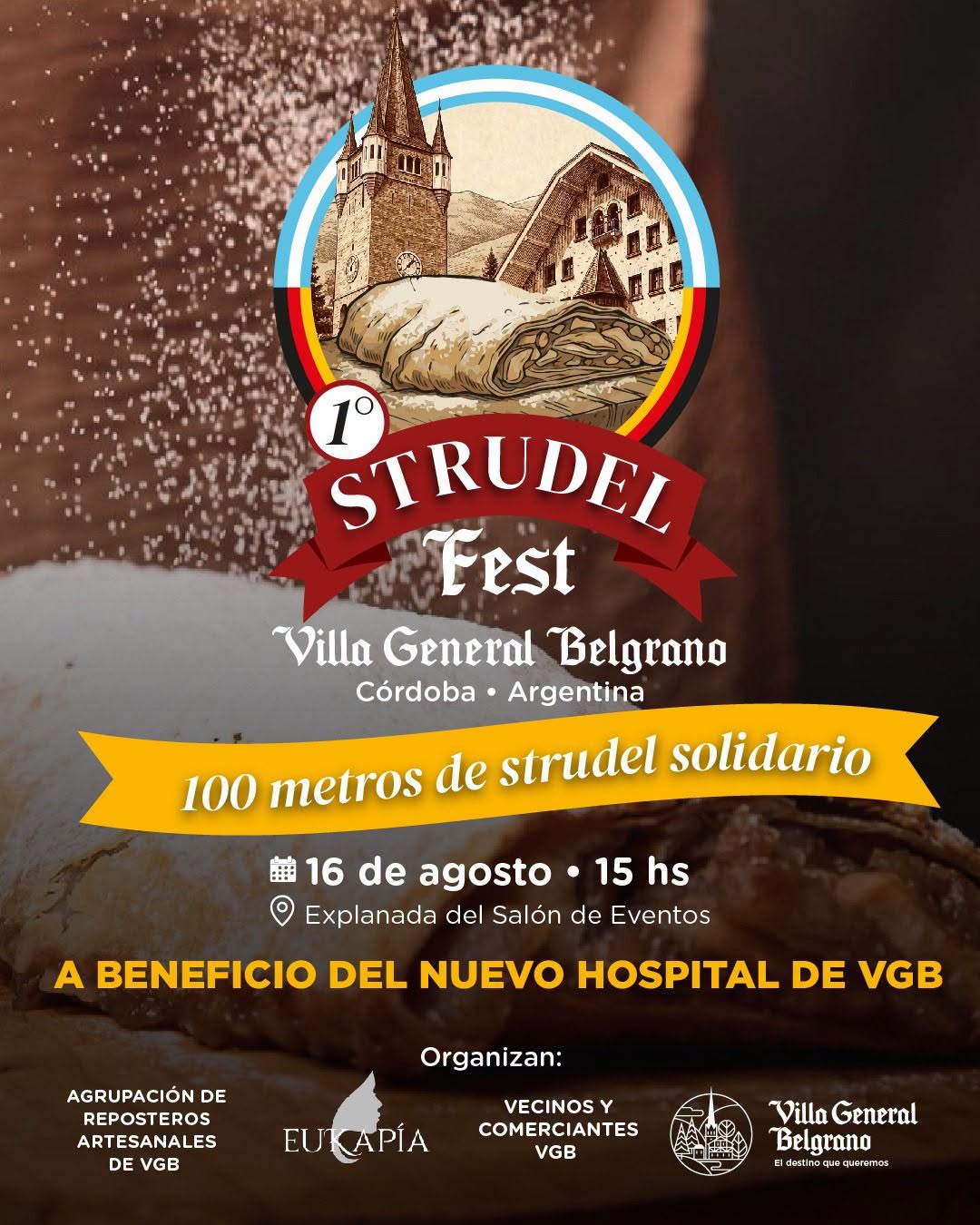 Villa General Belgrano tendrá su primer Strudel Fest solidario a beneficio del nuevo hospital-La Ola Digital