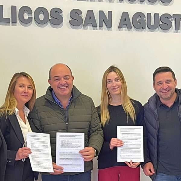 San Agustín: la Provincia y la cooperativa eléctrica firmaron un convenio para ejecutar una obra de media tensión