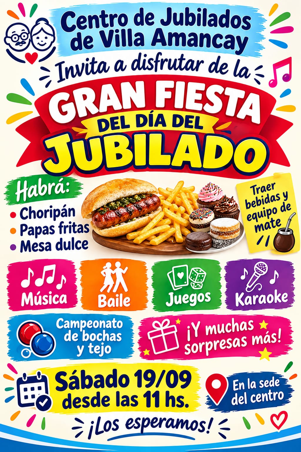 Villa Amancay: preparan una gran fiesta por el Día del Jubilado-La Ola Digital