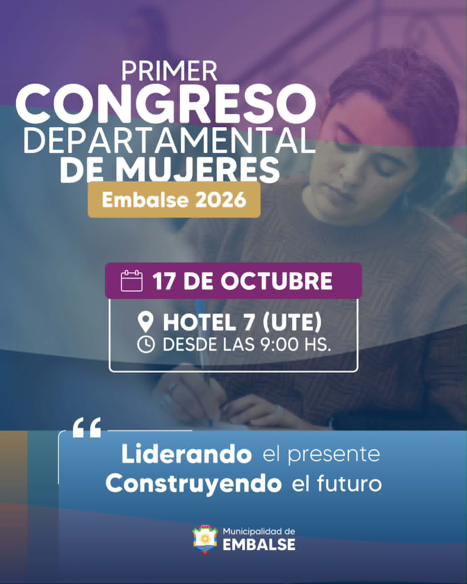Embalse será sede del Primer Congreso Departamental de Mujeres-La Ola Digital