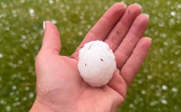 Granizo y fuertes tormentas en Córdoba