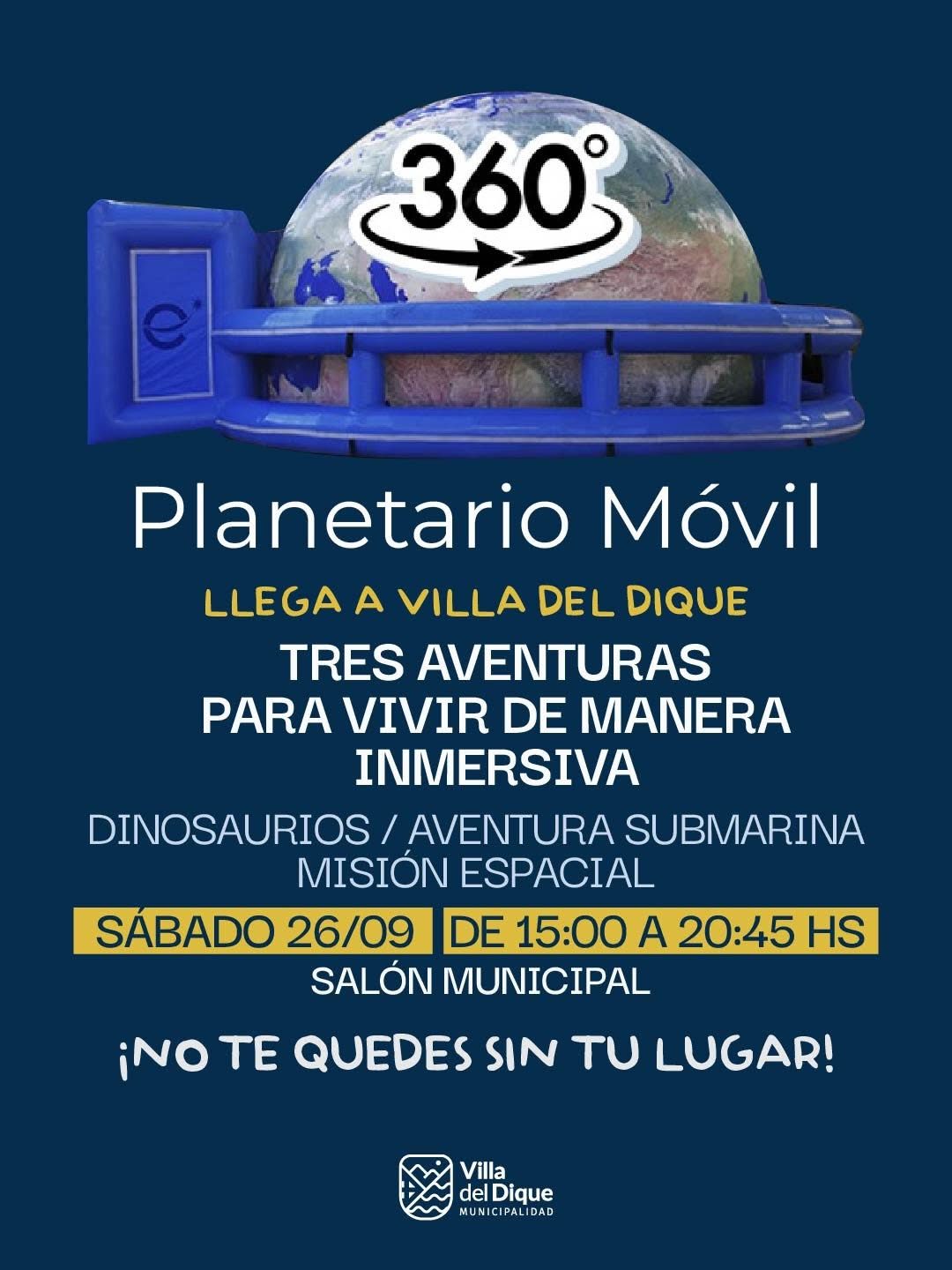 El Planetario Móvil 360° llega a Villa del Dique con una experiencia para toda la familia-La Ola Digital