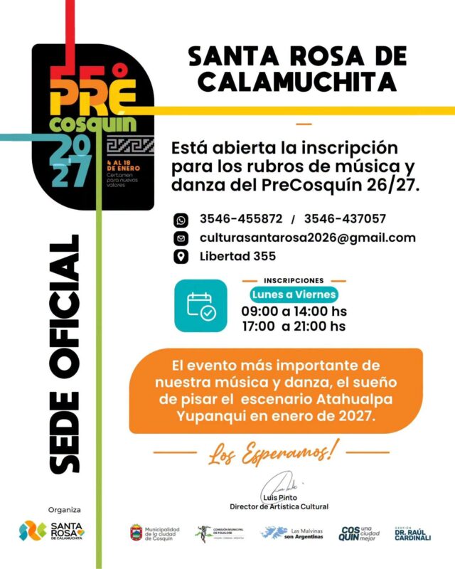 Santa Rosa vuelve a ser sede del Pre Cosquín-La Ola Digital
