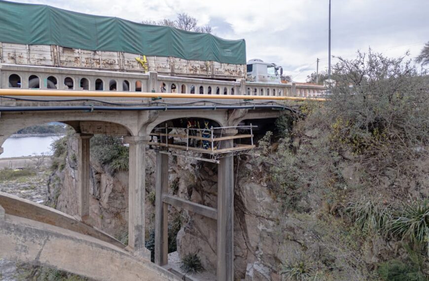 Así será la transitabilidad en el puente sobre el vertedero del Embalse Río Tercero durante las obras