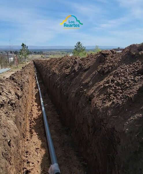 Avanza la nueva red de agua en barrio Solares de Los Reartes