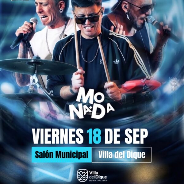 La primavera comienza en Villa del Dique con La Monada en vivo