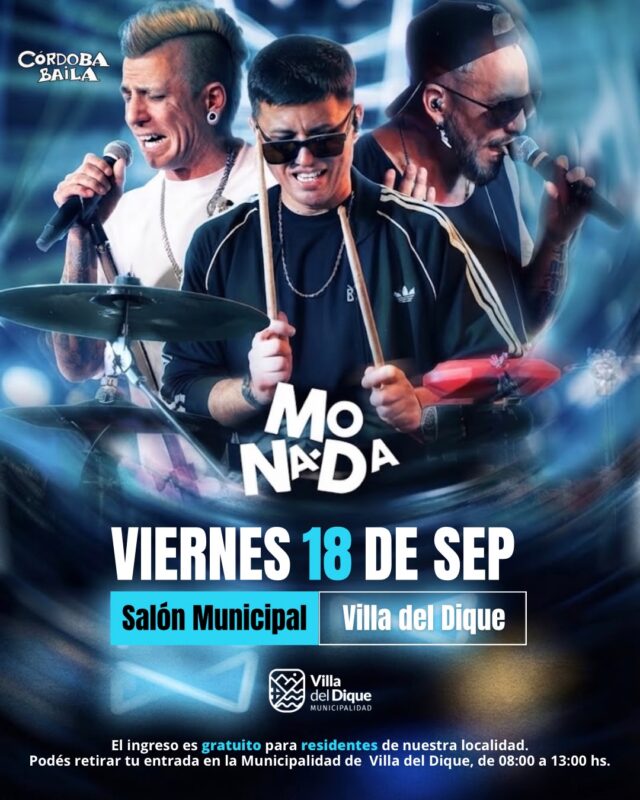 La primavera comienza en Villa del Dique con La Monada en vivo-La Ola Digital